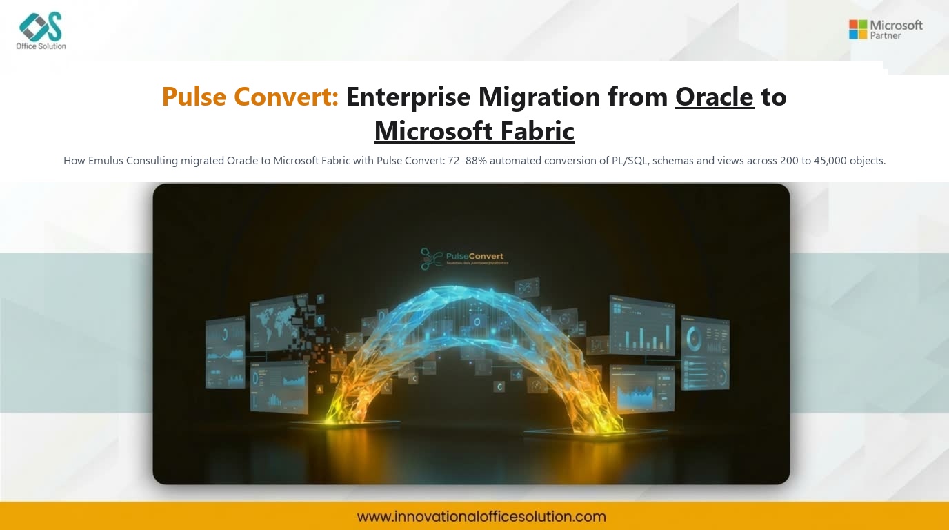 Oracle to Microsoft Fabric migration workflow with Pulse Convert