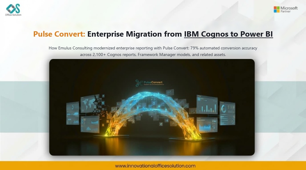 Emulus Consulting IBM Cognos to Power BI migration case study with Pulse Convert
