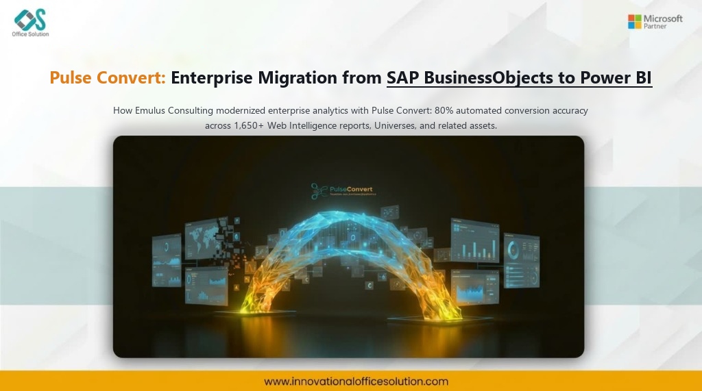 Emulus Consulting SAP BusinessObjects to Power BI migration case study with Pulse Convert