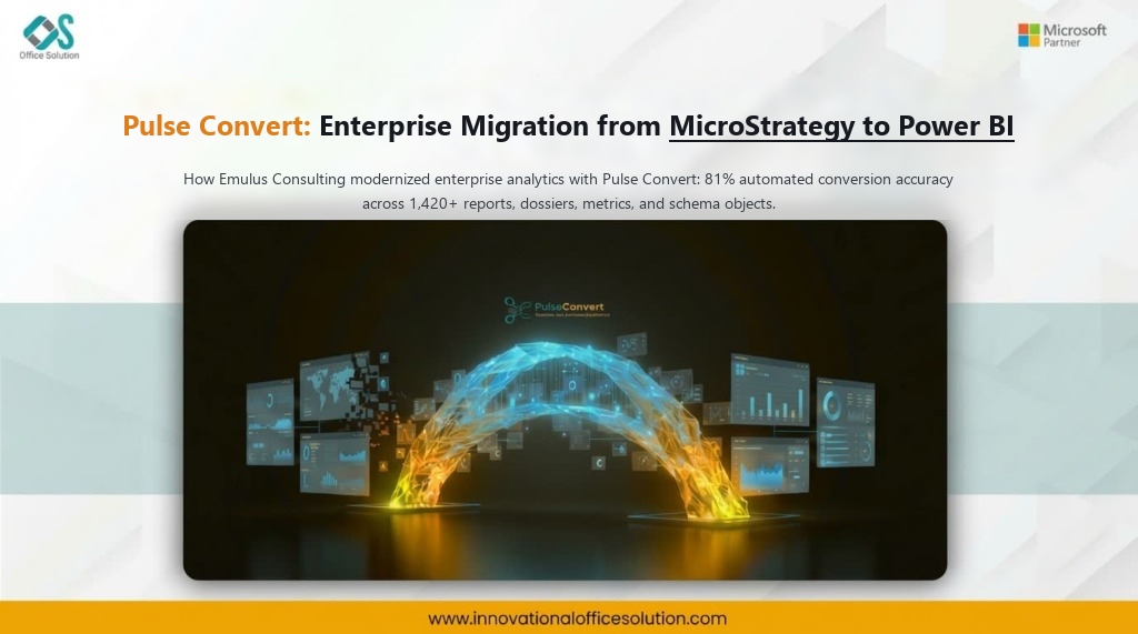 Emulus Consulting MicroStrategy to Power BI migration case study with Pulse Convert