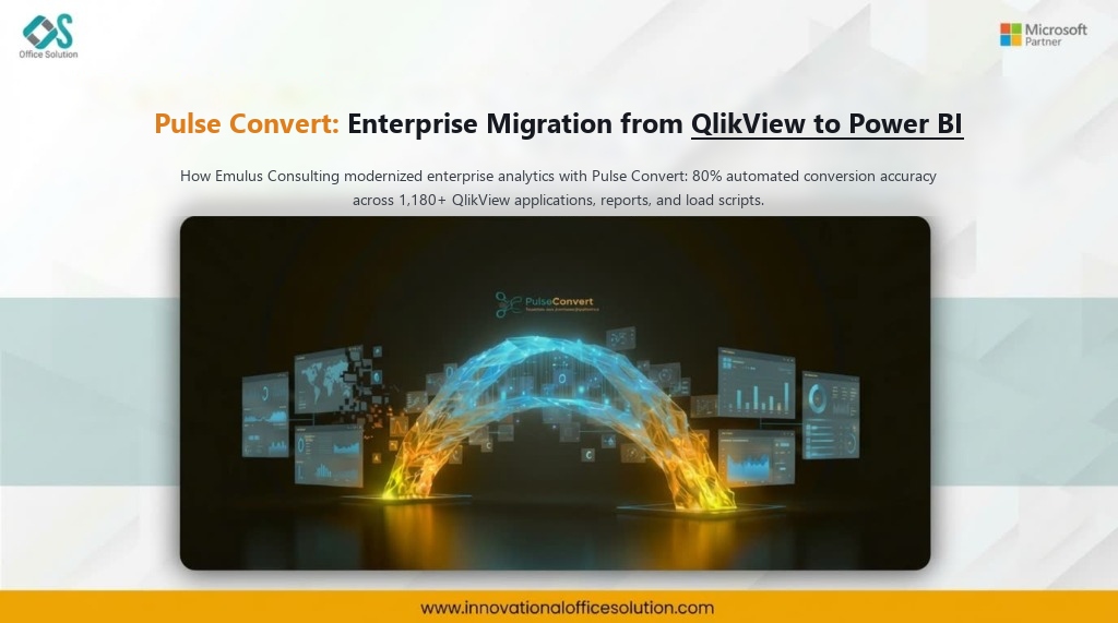 Emulus Consulting QlikView to Power BI migration case study with Pulse Convert